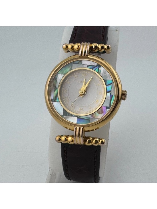 Fossil Accessories - 1994 MOSIAC FOSSIL ABALONE WATCH